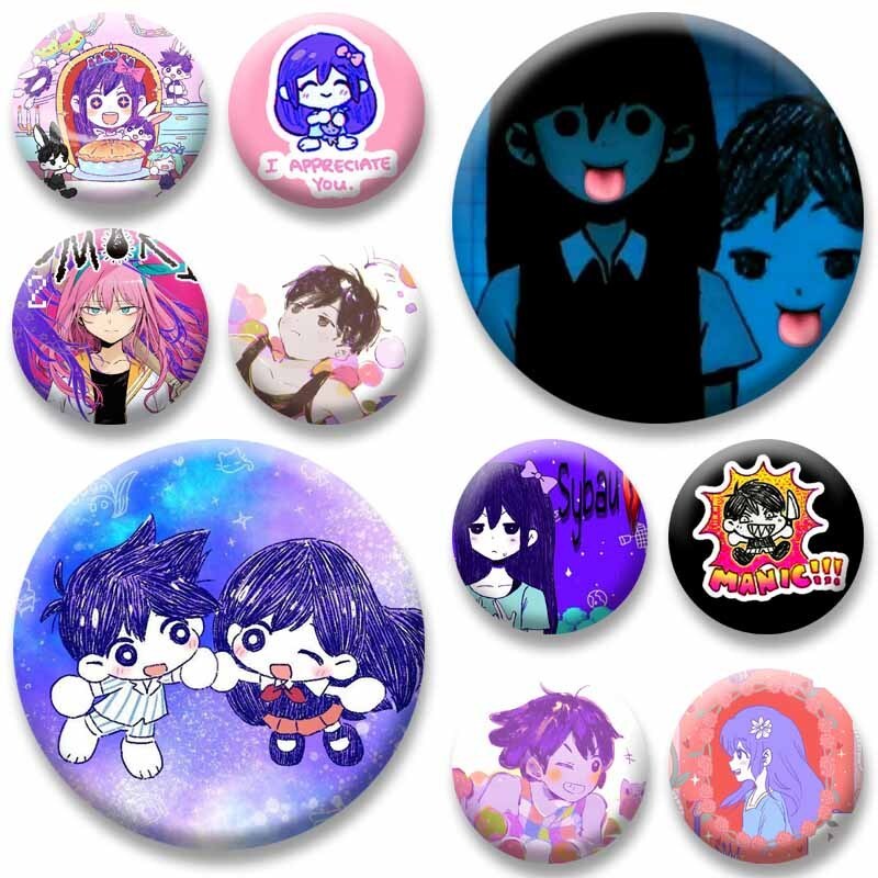 เกมสยองขวัญ OMORI KEL HERO BASIL MARI SUNNY AUBREY ปุ่มเข็มกลัด Lapel Pin Handmade เครื่องประดับ Bad