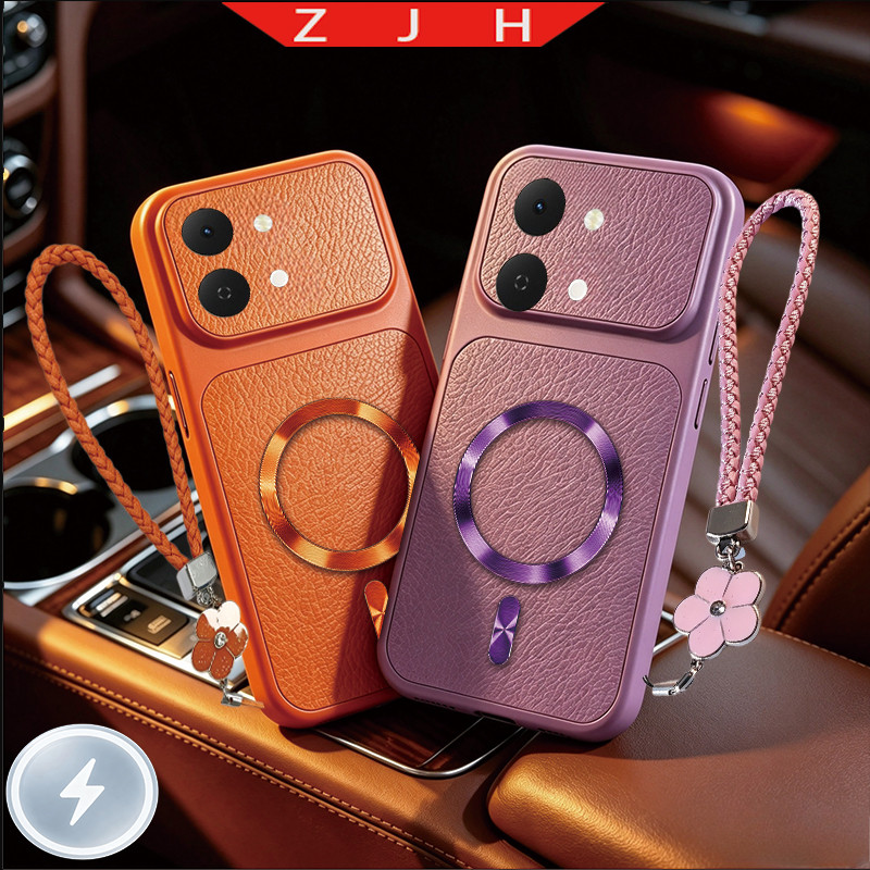 เหมาะสําหรับ Vivo Y05 4G Y11D เคสโทรศัพท์เทคโนโลยีใหม่สําหรับแหวนหางแม่เหล็กกันกระแทกสีเปลือกนิ่มแขว