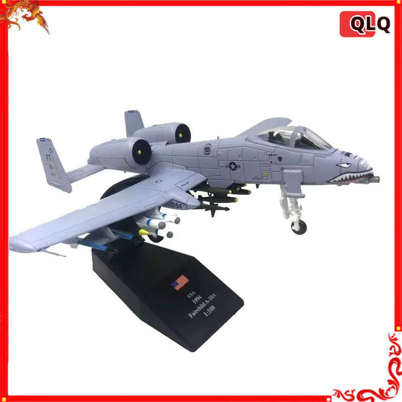 US A-10 A10 Thunderbolt II Warthog Hog Attack Plane Fighter Diecast Metal Aircra Model Children Boy