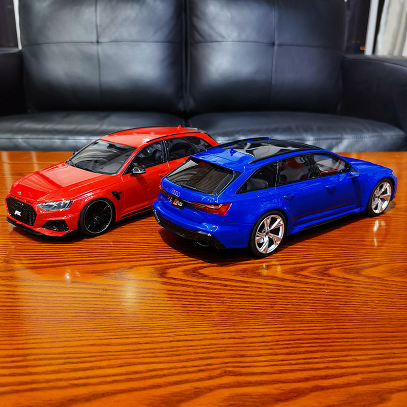 GT Spirit 1: 18 Audi RS4 ABT RS4-R RS6 avant Tank Travel Resin Car Model Out of Print Model