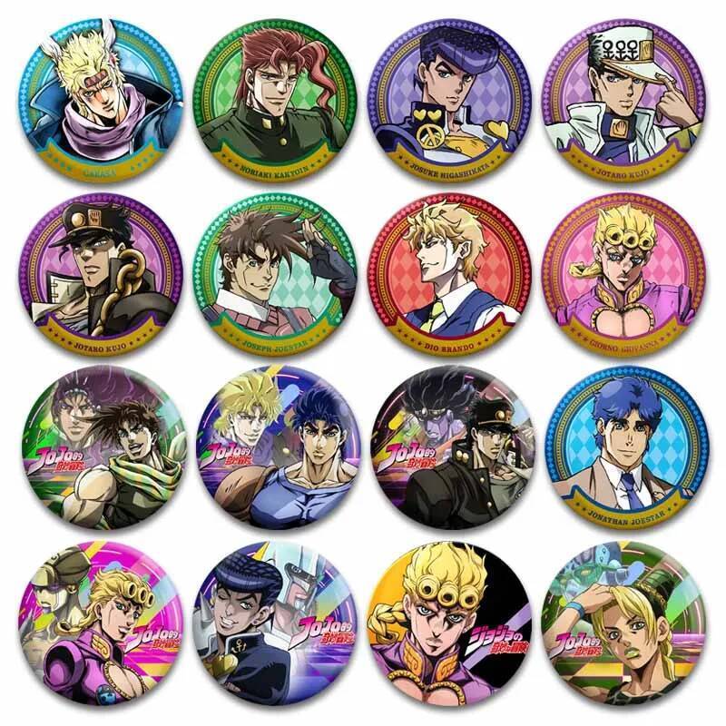 เข็มกลัดอะนิเมะ JoJo's Bizarre Adventure สำหรับถุงเป้ สไตล์.Cosplay เครื่องประดับแฟชัน