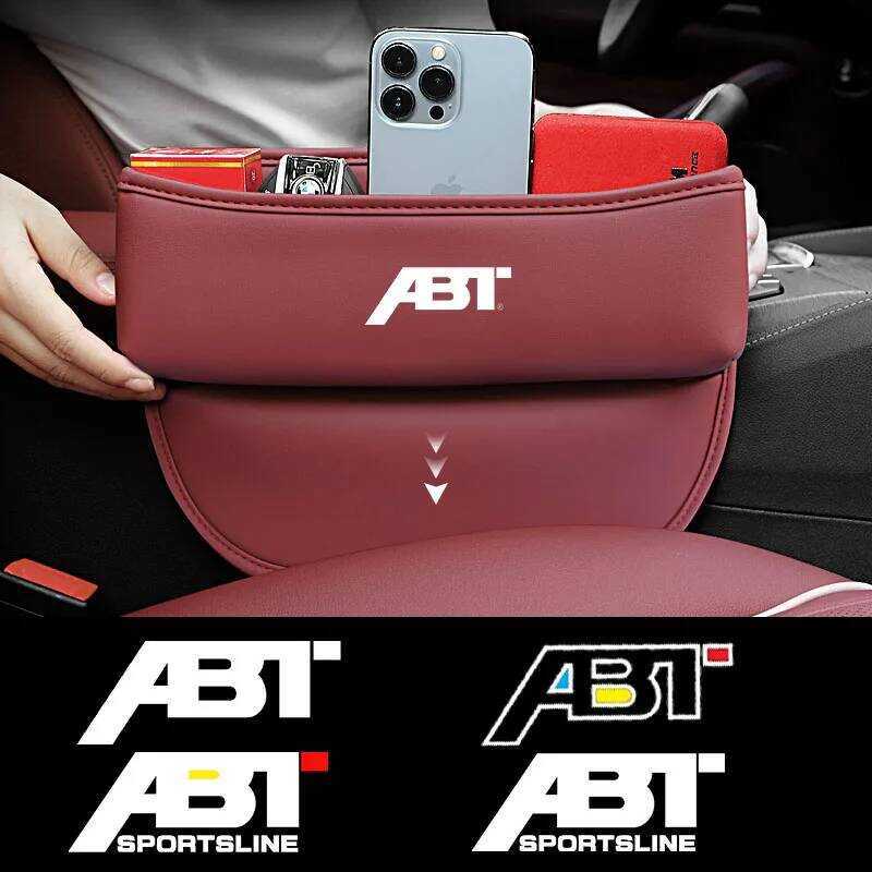 สําหรับ Audi ABT Q3 Q4 Q5 Q7 Q8 A2 A3 A4 A5 A6 A7 A8 S3 S4 S5 TT หนังรถที่นั่ง Gap Crev Slot กล่องเก
