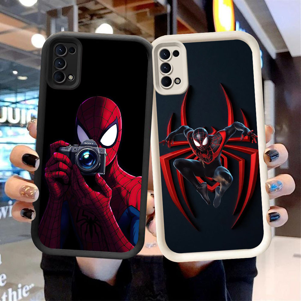 CK-76 Marvel Spider เคสกันกระแทกสําหรับ OPPO A5 A5i Reno 4 5 6 ค้นหา X3 Lite Realme C65 Narzo N53 N6