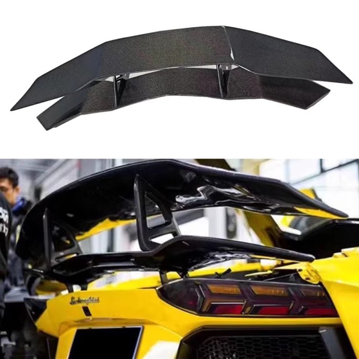 For Lamborghini Aventador LP700 LP720 LP750 700 720 carbon fiber Tail fins Rear Spoiler Guide Wing