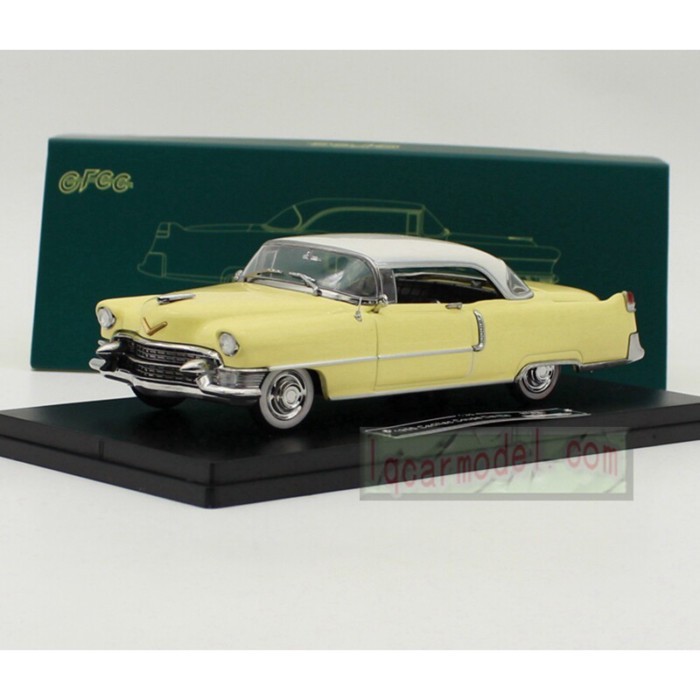1: 43 GFCC Cadillac Cadillac DeVille 1955 Cadillac รถรุ่นสีเหลืองสีขาว