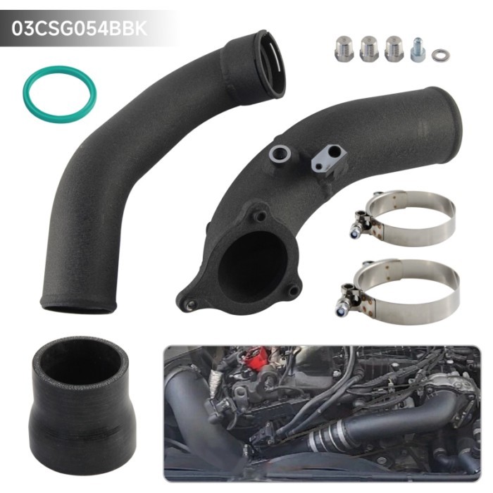 Black Aluminum Intake Charge Intercooler Pipe Kit for BMW B58 Engine M140i M240i 340i xDrive F21 F2