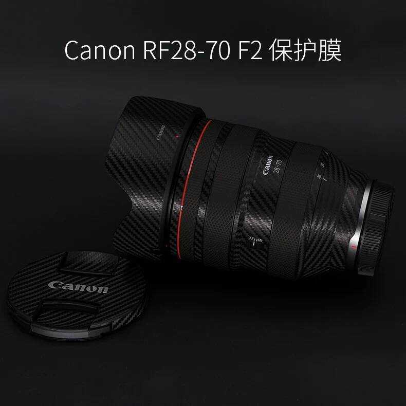 เหมาะสําหรับ canon RF28-70F2 เลนส์ป้องกันฟิล์มสติกเกอร์หนังรวมทุกอย่างคาร์บอนไฟเบอร์ canon สติกเกอร์