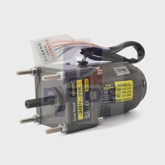 6W 110v/220V AC Gear Reducer Motor 6.9RPM-415RPM 2IK6GN-C   Speed Regulator  CW CCW Sing  Table mot