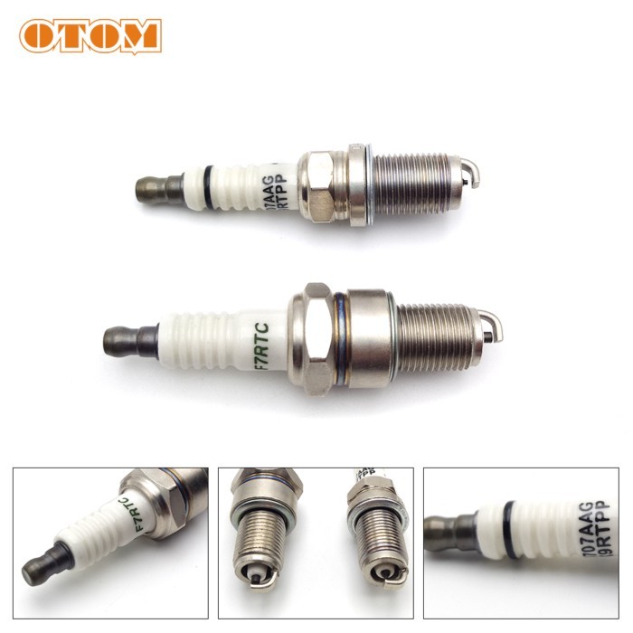 OTOM Motorcycle Spark Plug Ignition Ignite Device F7RTC & K9RTPP For YAMAHA DT230 MT250 2 Stroke En