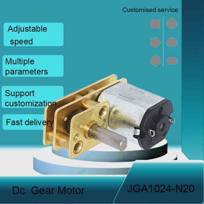 JGA1024-N20 Micro Gear Motor N20 Low RPM High Torque Reduction Gearbox 6V 12V DC Electric Motor RC