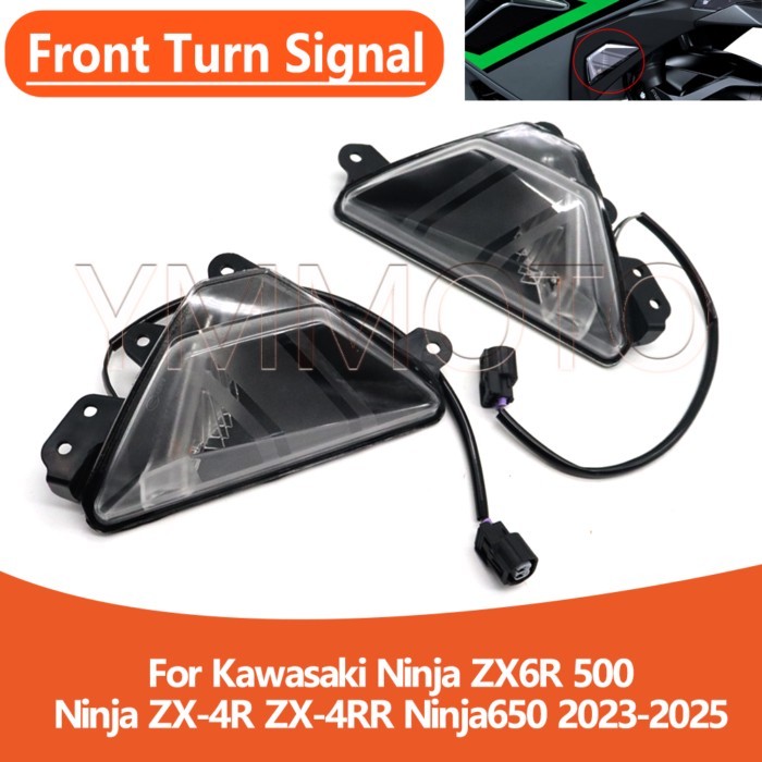 For Kawasaki Ninja ZX6R 500 ZX-4R ZX-4RR ZX4R ZX4RR Ninja650 2023-2025 Motorcycle Front Turn Signal