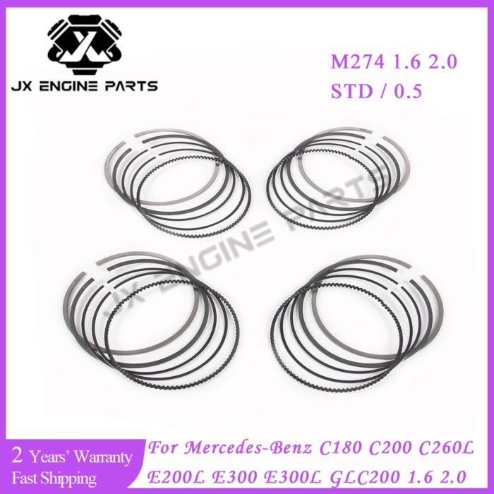 M274 STD 0.5 Engine Piston Ring Set For Mercedes-Benz 1.6 2.0 C180 C200 C260L C300L E180L E260L E30