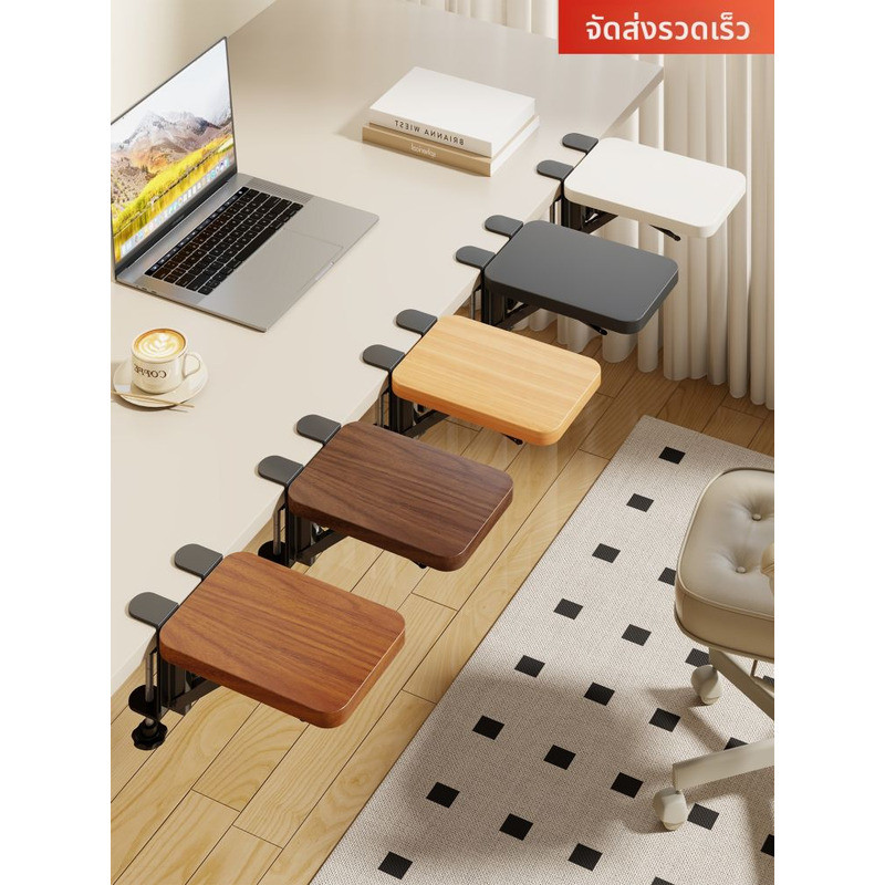Simple  QINQI | No-drill Keyboard Tray Arm port Extended Desk Plate