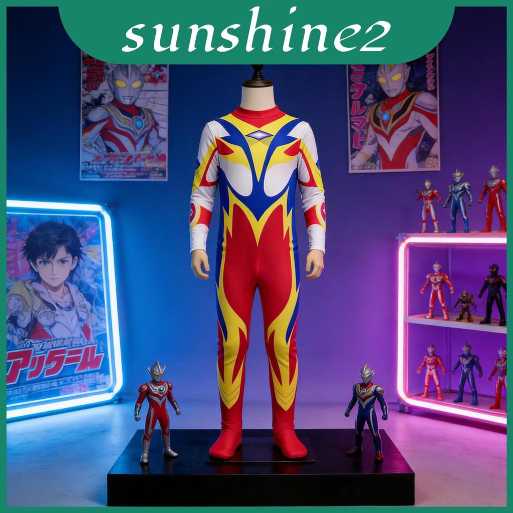 ชุดฮัลโลวีน Ultraman Mebius สําหรับเด็กพร้อมหน้ากากผ้าลาเท็กซ์และ