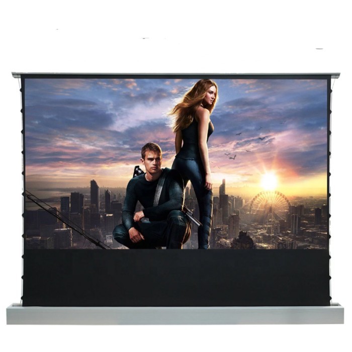 100 Inches 16:9 ALR Electric Floor Rising Stand Projector Screen for Ultra Short Throw Projector