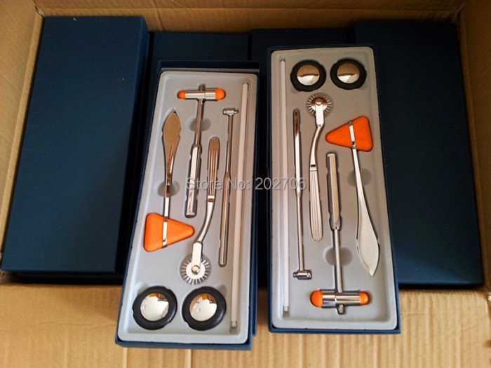 5pcs/4pcs Set Box Medical Plexor Multifunction Medical Hammer Nerve System Check Multi-Purpose Perc