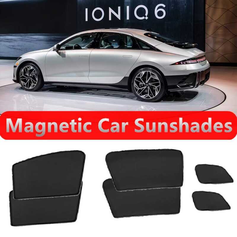 สําหรับ Hyundai IONIQ 6 CE EV IONIQ6 ไฟฟ้า 2022 - 2025 Custom Magnetic Car Window Sunshades อุปกรณ์เ