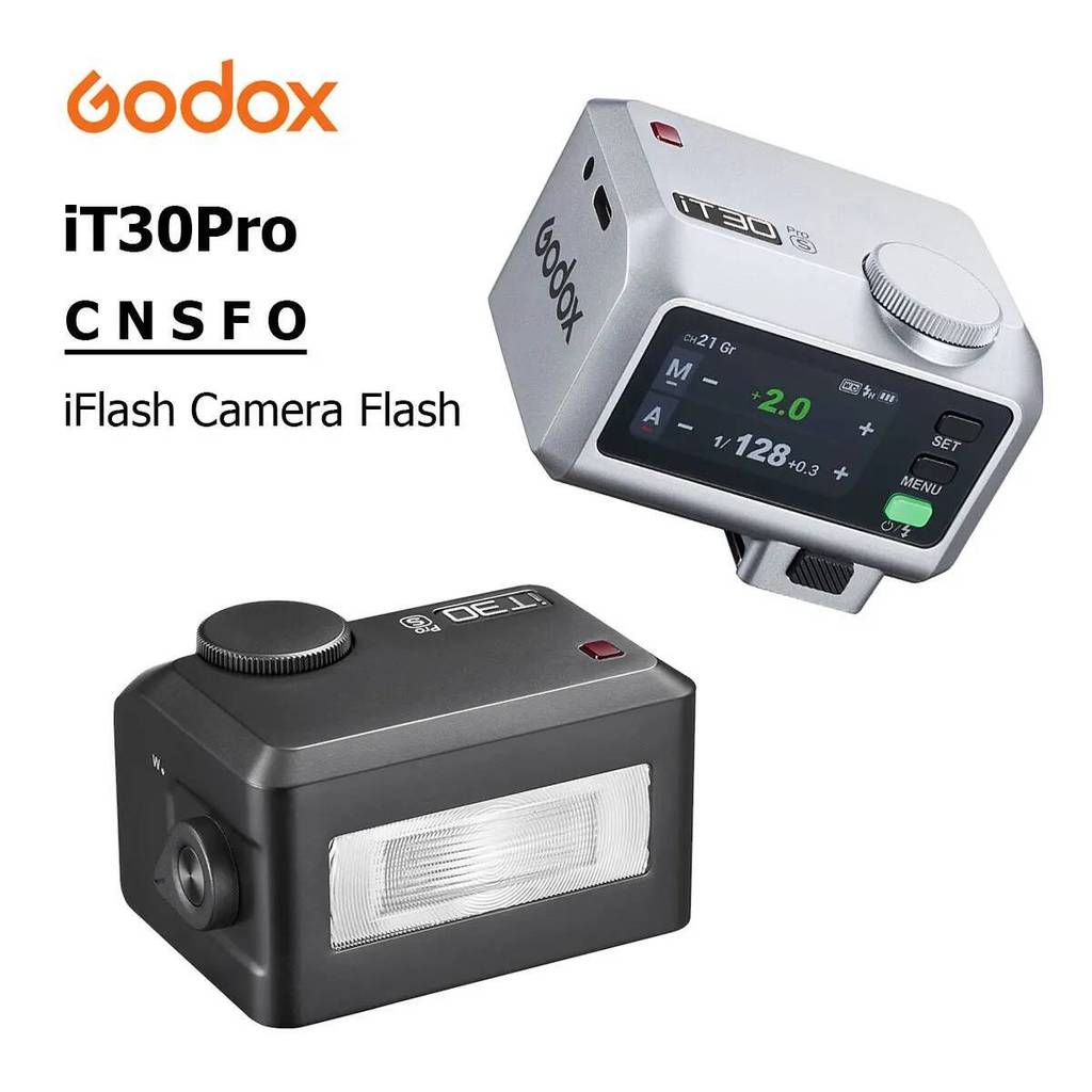 Godox iT30Pro iFlash กล้องแฟลชหน้าจอสัมผัส Mini TTL กล้องไร้สายแฟลชสําหรับ Sony Nikon Fuji Canon Oly