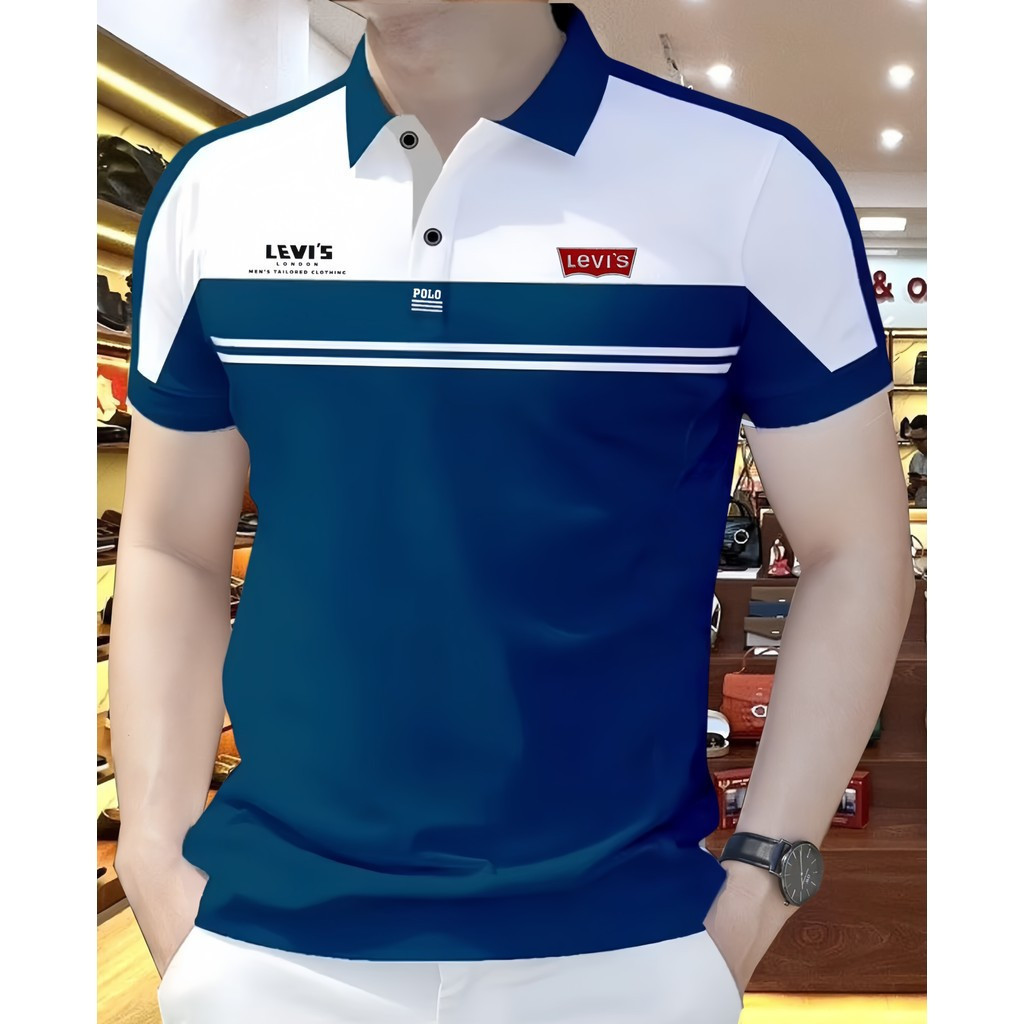 เสื้อโปโลผู้ชายสไตล์ย้อนยุค ขนาด Oversize เหมาะสำหรับกีฬาและสวมใส่ทั่วไป