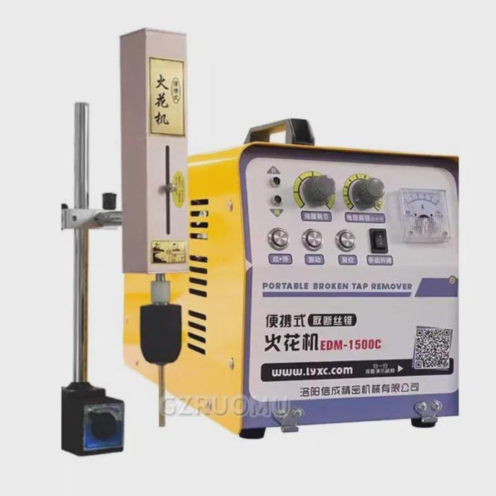 EDM-1500C High Requency EDM Machine Portable Breaking Tap Electrical Spark Machine Processing Bolts