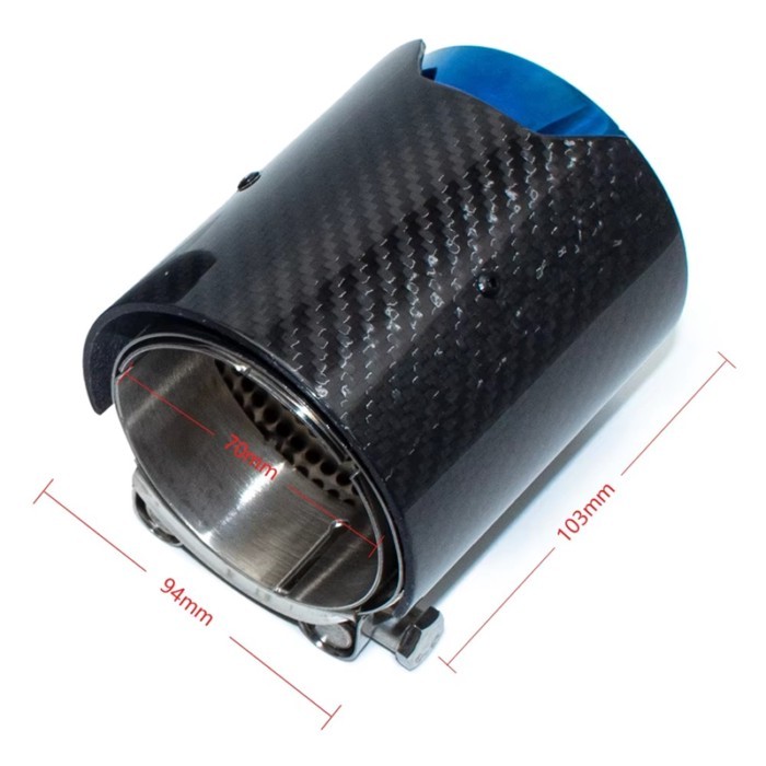 4 Pcs Carbon Fiber Matte Car Exhaust Tip For BMW M2 F8 M3 F80 M4 F82 M5 F10 M6 F12 M Performance Mu