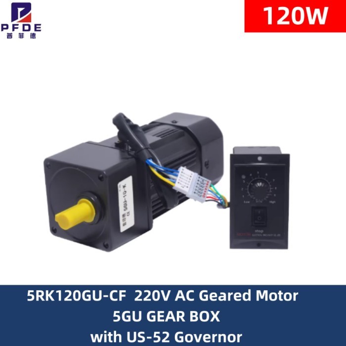 5RK120GU-CF 220V AC Geared Motors 120W 5GU Induction Small Machine 2.7/4.5/9/18/22/27/45/90/108/135