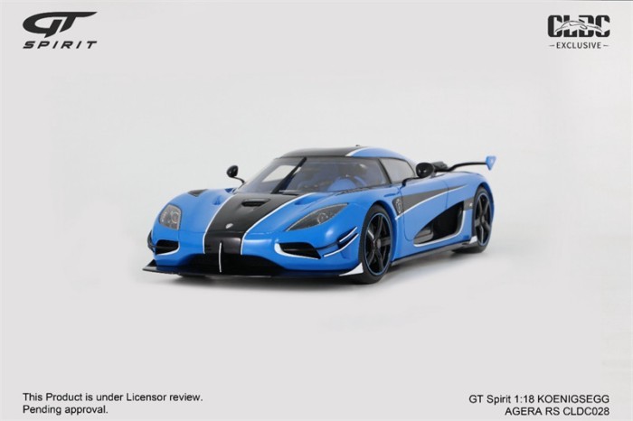 GT Spirit 1: 18 Cornice Agera RS Blue CLDC Edition Global Limited 888 หน่วย