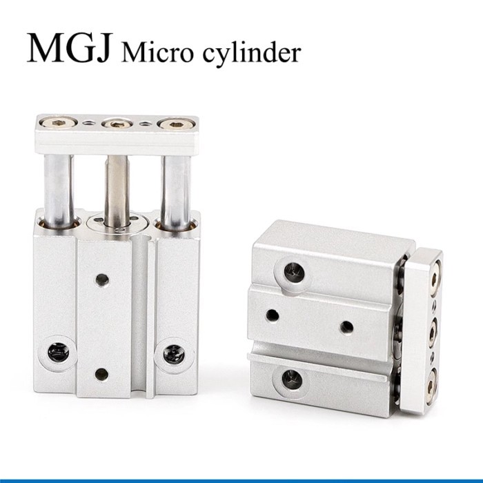 Pneumatic Small Three-axis Cylinder Three-rod Micro Cylinder with Guide Rod MGJ6-5 MGJ6-10 MGJ6-15