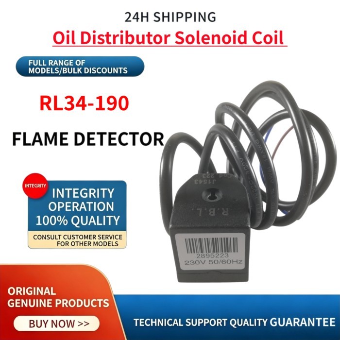 RL34 RL44 RL50 RL70 RL100 RL130 RL190 Oil Distributor Coil Solenoid Valve for Industrial Burner Com