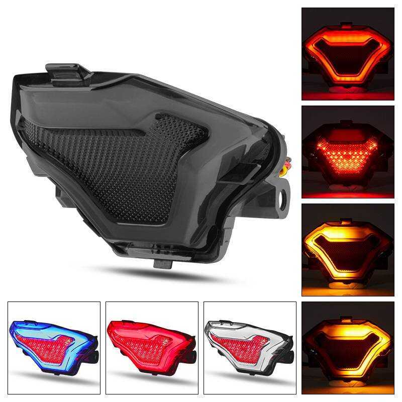 ไฟท้าย ไฟเบรก ไฟเลี้ยว ไฟเบรก LED แบบรวมสำหรับ Yamaha R3 R25 Mt03 Mt-03 Mt0 Mt-0 Mt-25