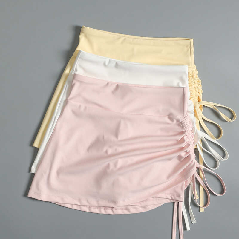 C Anti-See-Through Running Training Quick-Dry Skirt