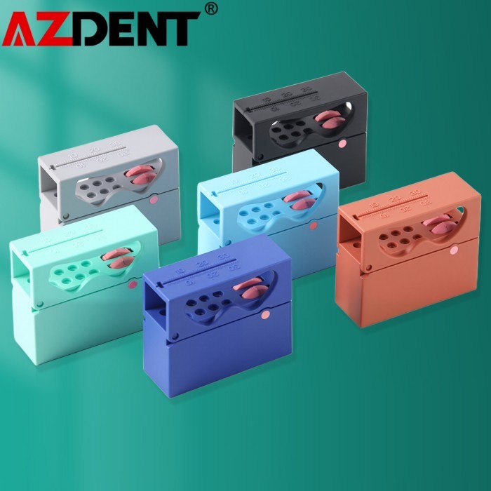 1Pc AZDENT Dental Endo Files Disinfection Box 10/20 Holes Plastic Sterilization Box Memory Holder M