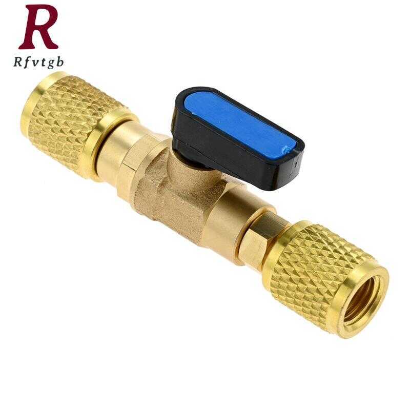 UNF Brass Shut-Off Valve 1/4" SAE Female Ball Valve Adapter Ball Valve Connector 1/4"         1/4"