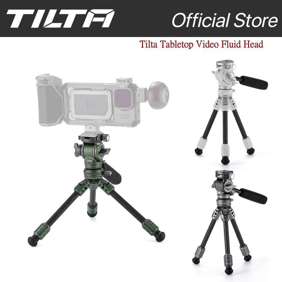TILTA TT-VT03-FB หัวของเหลววิดีโอแบบตั้งโต๊ะพร้อมขาขาตั้งกล้องคาร์บอนไฟเบอร์ 1 ขั้นตอน (3KG) 88