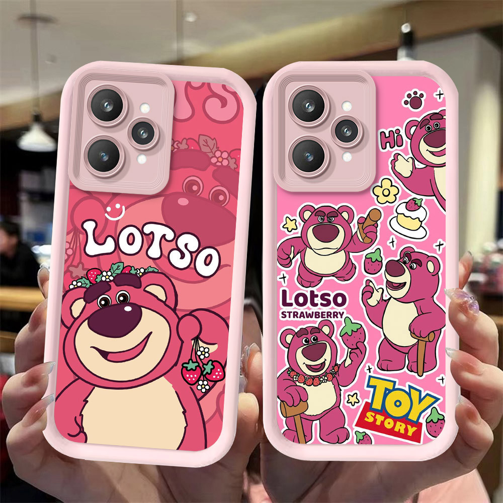 J-23 Lotso ดำขาวชมพูเคสโทรศัพท์หรับ Realme 9i V23i C35 C31 Q5i 10 V23 5G