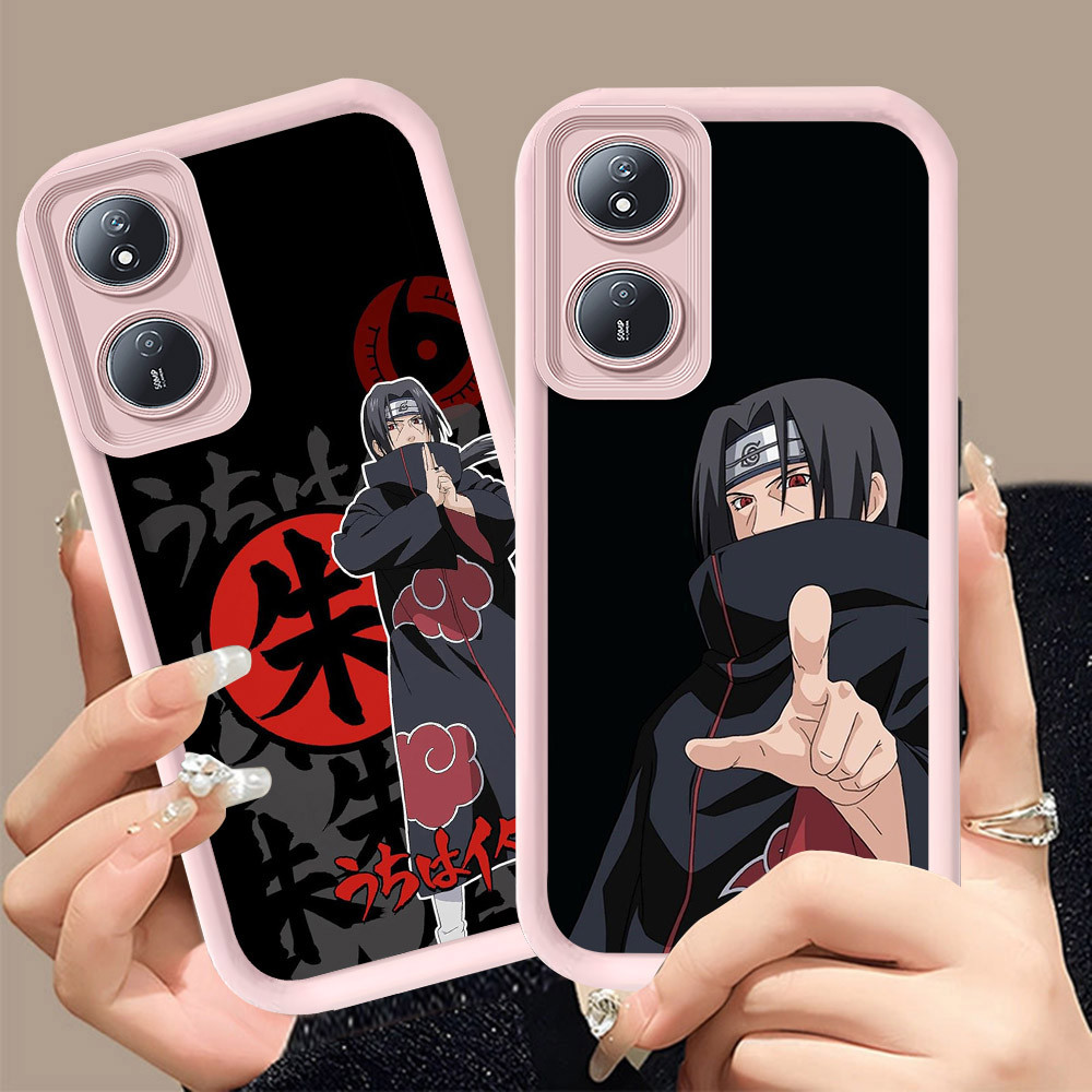 Q-8 Naruto itachi ขาวดำเคสโทรศัพท์หรับ OPPO Reno 8T A2X A1X A98 A1 A60 F23 Pro 5G ปกสีชมพู
