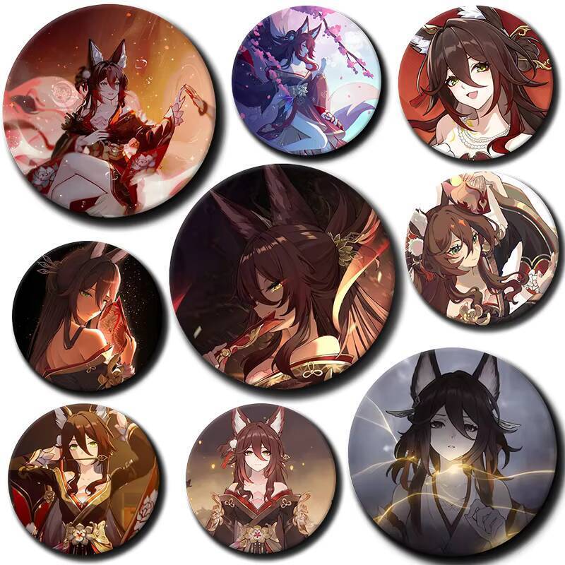 58 มม.การ์ตูนตัวอักษร Fugue นุ่มปุ่ม Pin Badge อะนิเมะ Fugue เข็มกลัด Creative Badge สําหรับกระเป๋าเ