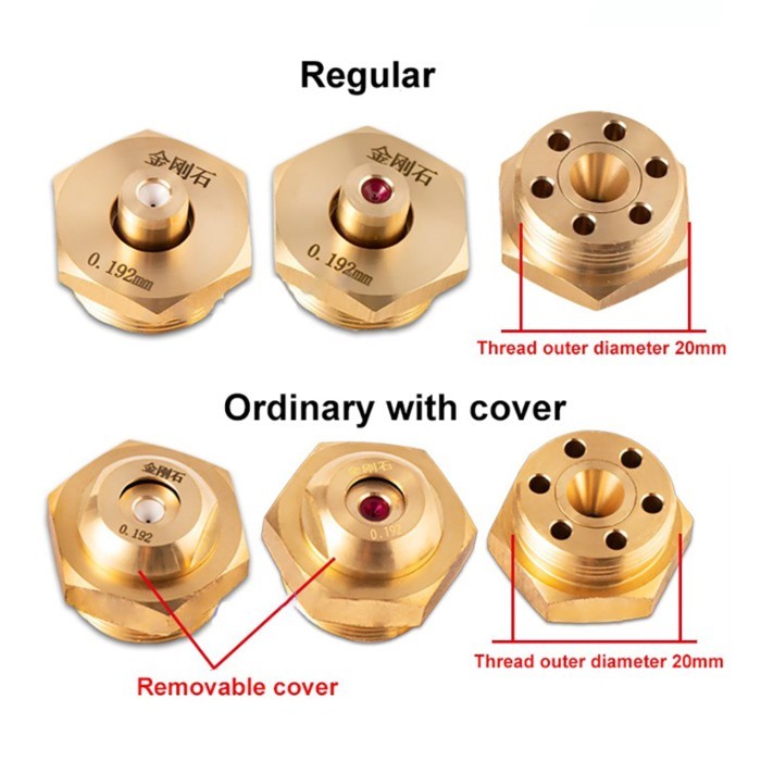 Wire Cut EDM Guide Nozzle Ruby Diamond Guide Die for Medium Speed Wire Cut Machine Parts 0.192/0.19