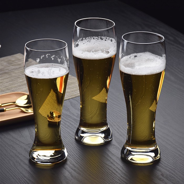 Crystal Glass Beer Cup, Waist Cup, Juice Cup, Handmade Creative Wheat Cup, Craft Beverage Cup