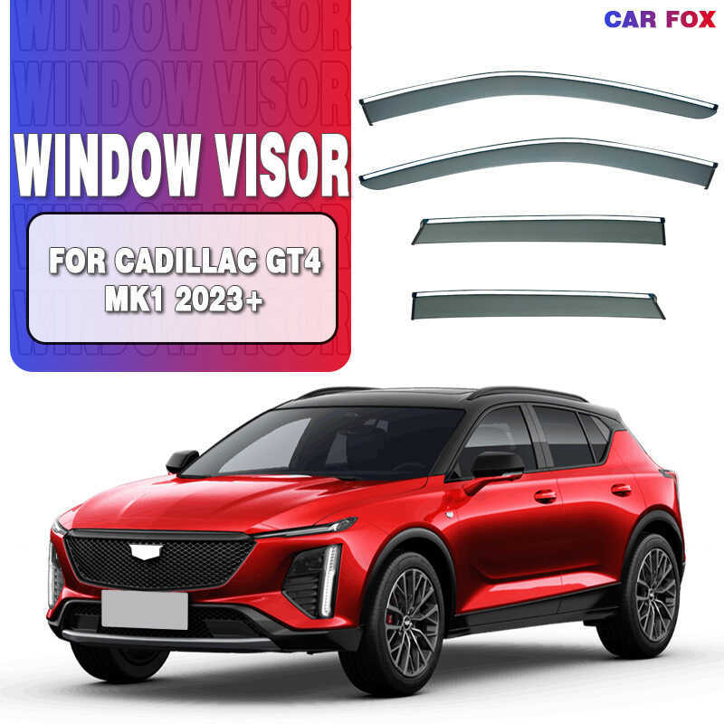เหมาะสําหรับ CADILLAC GT4 Window Rainshield Rain Eyebrow CADILLAC GT4 ที่บังแดดหน้าต่าง