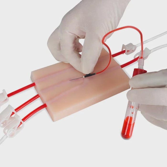 Silicone injection practice pad IV Practice Kit For Venipuncture Skil Training Medical Science Simu