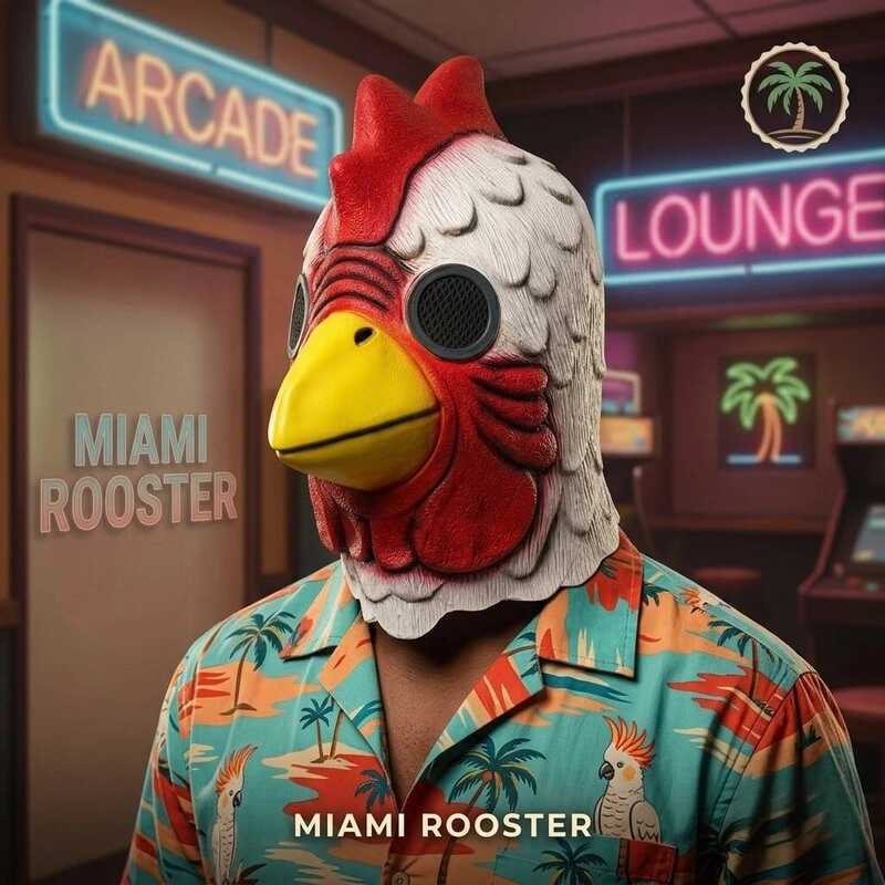 Rooster Head Cover Halloween Chicken Costume Miami Cosplay Deluxe Cock  Animal Carnival Party Props