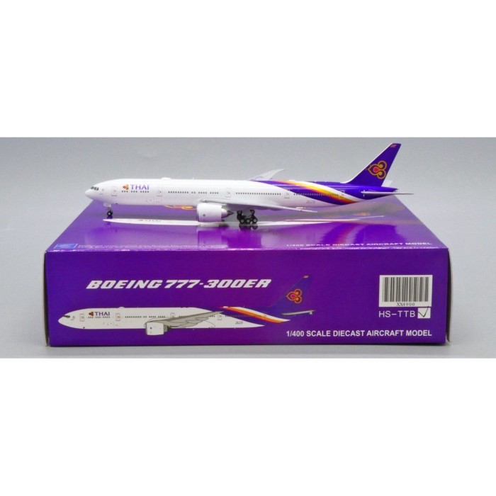 พร้อมส่ง JC Wings 1: 400 Thai Airlines B777-300ER HS-TTB Alloy Airliner Model Limited Edition Car Mo