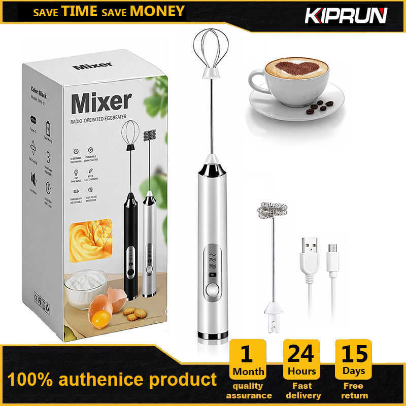 3 Speed Handheld Coffee With 2 Whisks, USB Chargeable, Drink Mixer, Electric Foam Maker, Hand Mixer