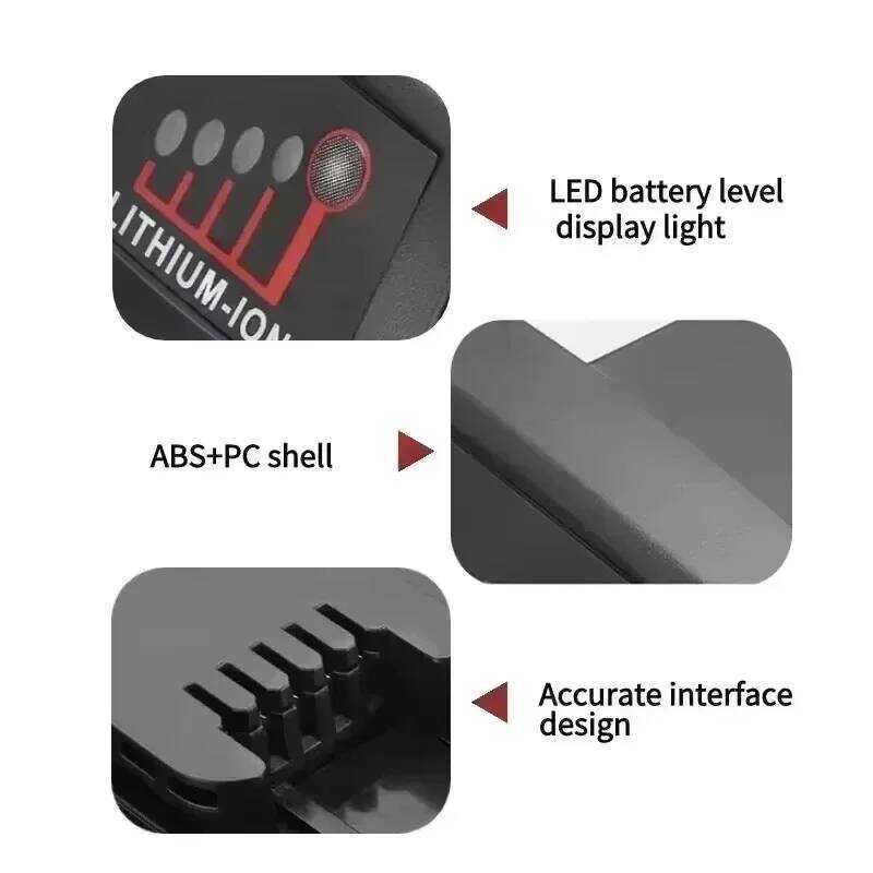 สำหรับแบตเตอรี่ Milwaukee 18V, ที่ชาร์จ, Br, Xc, 18V, 9000Mah M18b5 48-11-1860 48-11-1850 48-11-184