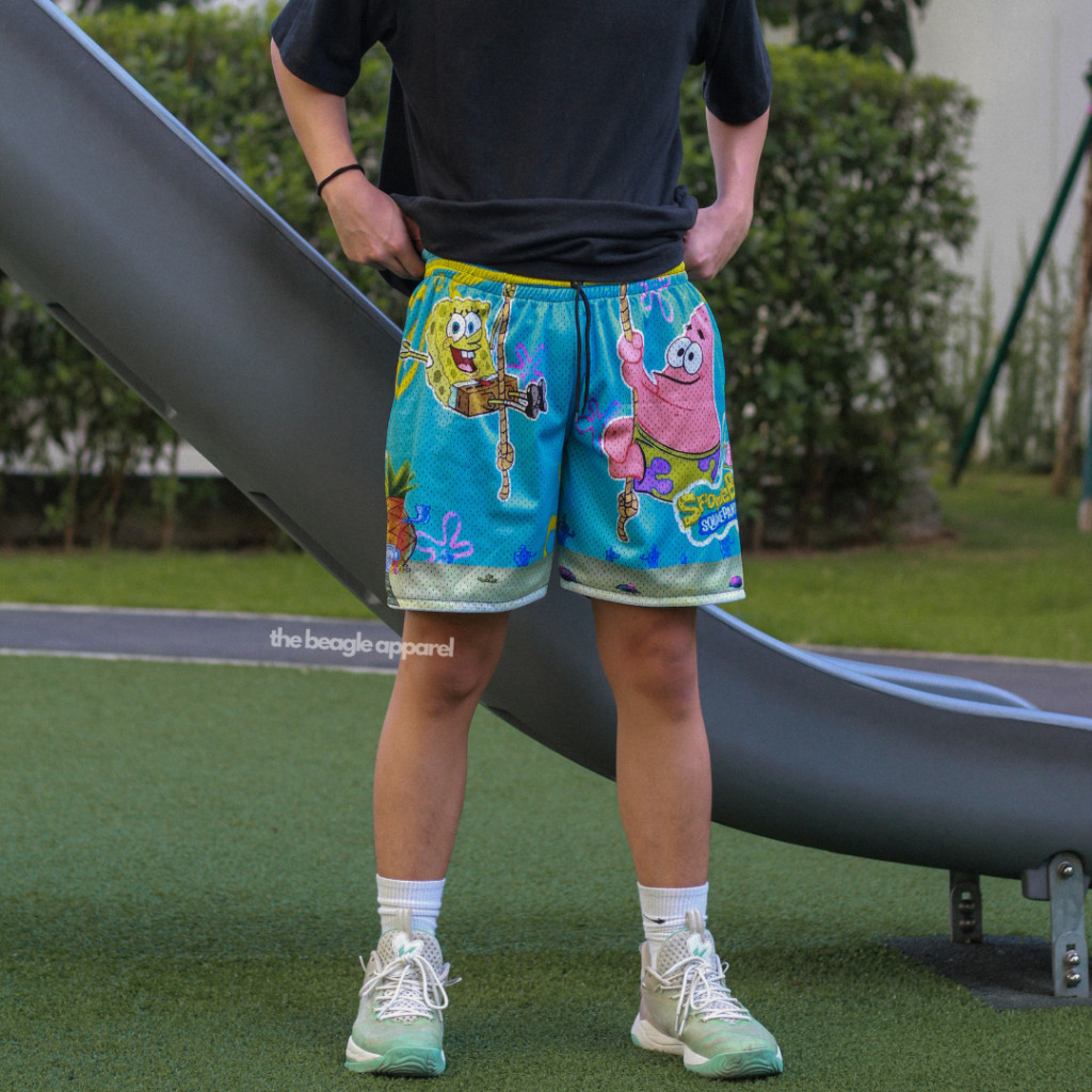 CamoMeshShorts AmericanBasketballShorts Streetwearกางเกงขาสั้น
