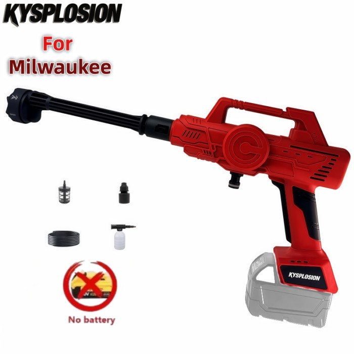 High Pressure Washer Portable Pressure Washer Pressure Washer Gun for Milwaukee M18 Battery Garden