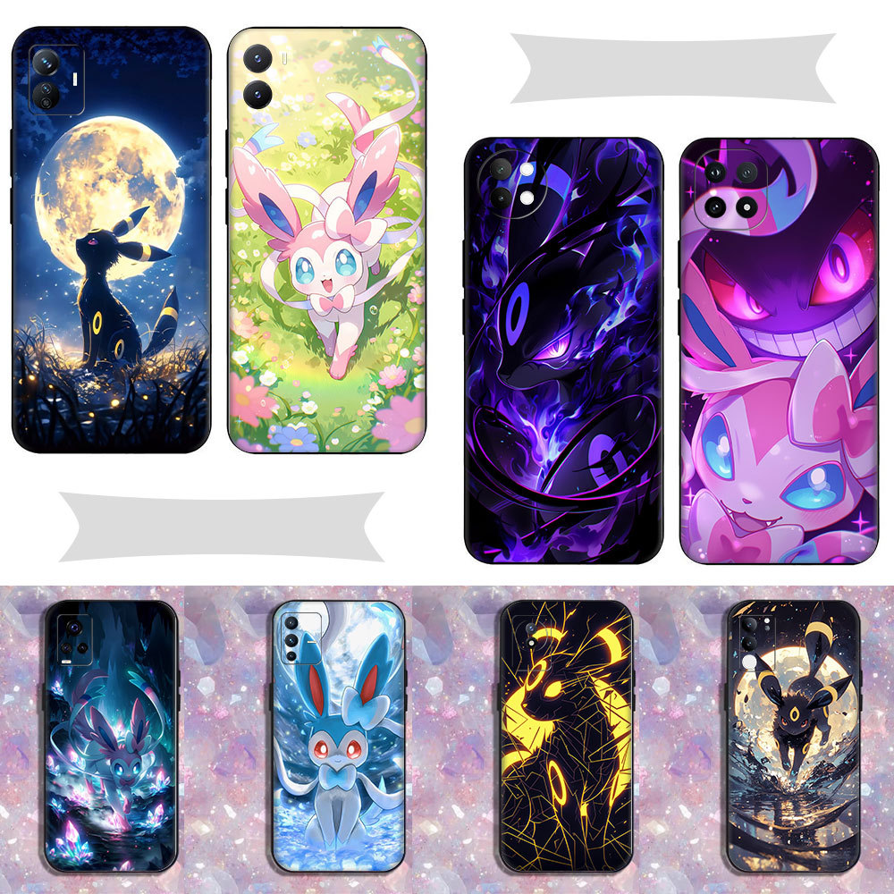 Umbreon และ Sylveon Pokémon Anime ^AE-7 สําหรับ Vivo U3 Y19 S1 S16 Pro S17 T S19 PRO T3 Z9 V5 lite Y