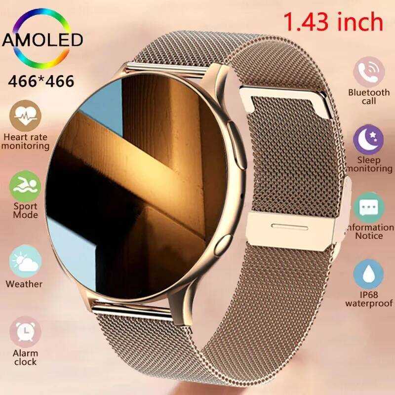 2025 ใหม่ผู้หญิงบลูทูธโทร SmartWatch Heart Rate เครื่องวัดความดันโลหิต IP67 กันน้ําผู้ชาย Smartwatch