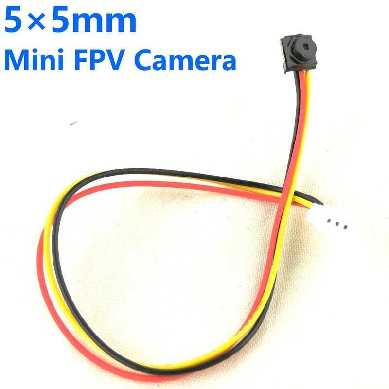 กล้อง FPV ขนาดเล็ก 5x5 มม. 700TVL เลนส์ 3.6 มม. กล้องวิดีโอสี CMOS ขนาดเล็กพร้อมไมโครโฟน/เสียง สำหรั